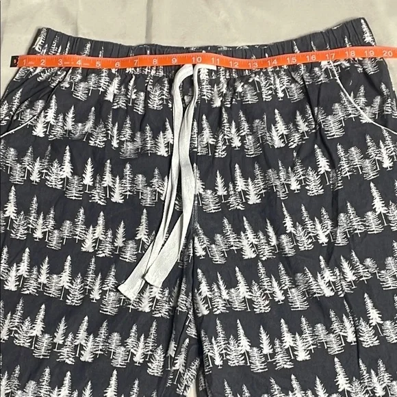 Convington Pajama Pants Gray and White Tree Print - Picture 9 of 11